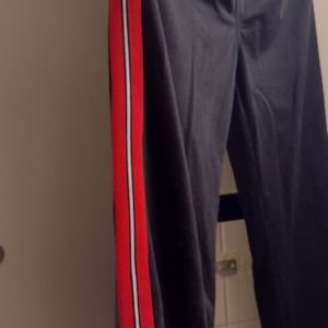 Starter, (I believe) Black with red stripes track pants
